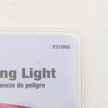 Peterson V316MA Amber 6.3" Battery-Operated Flashing Hazard Light Magnetic Mount