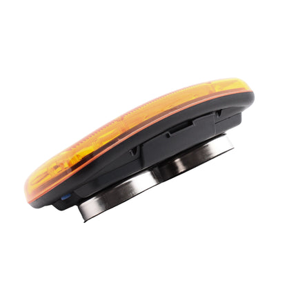 Peterson V316MA Amber 6.3" Battery-Operated Flashing Hazard Light Magnetic Mount