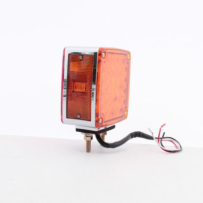 Peterson V327R Amber/Red LED Double-Face Park Turn Light w/ Side Marker