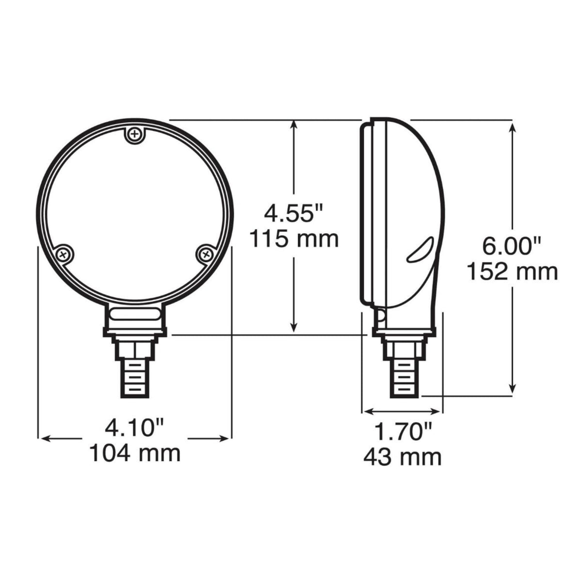 Peterson V339R Red LED Single-Face Combo Park & Turn or Stop Turn & Tail Light