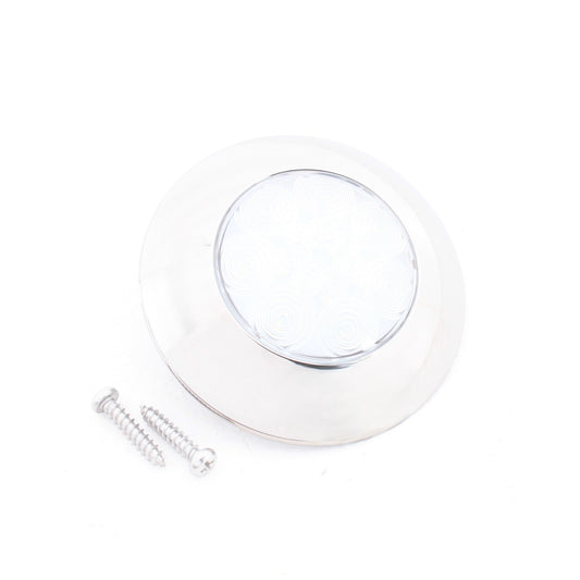 Peterson V381X 3" LED Round Dome Interior White Light Chrome Housing