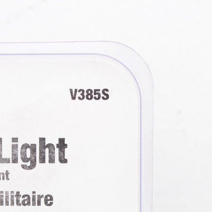 Peterson V385S Clear Colonial White Rectangular RV Porch Utility Light w/ Switch