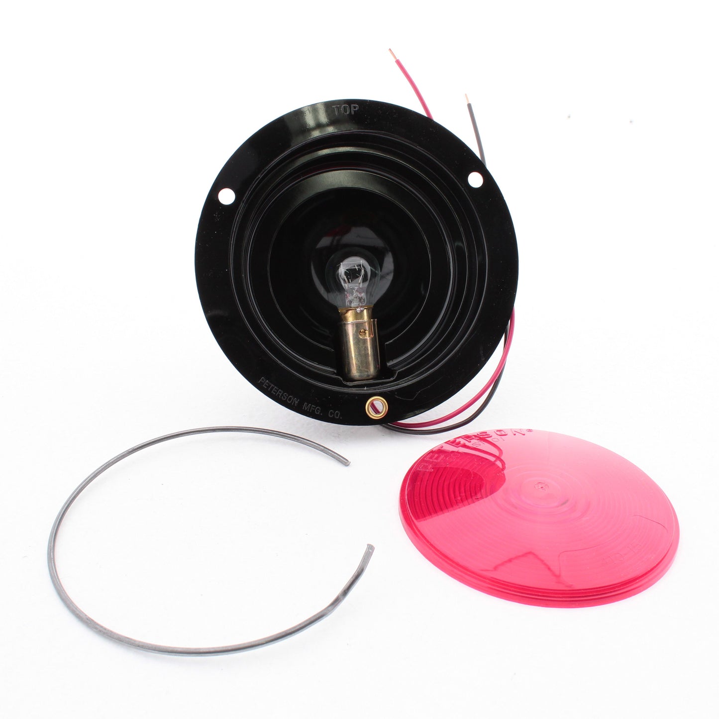 Peterson V413 Red Flush Mount Stop Turn Taillight Black Polycarbonate Housing