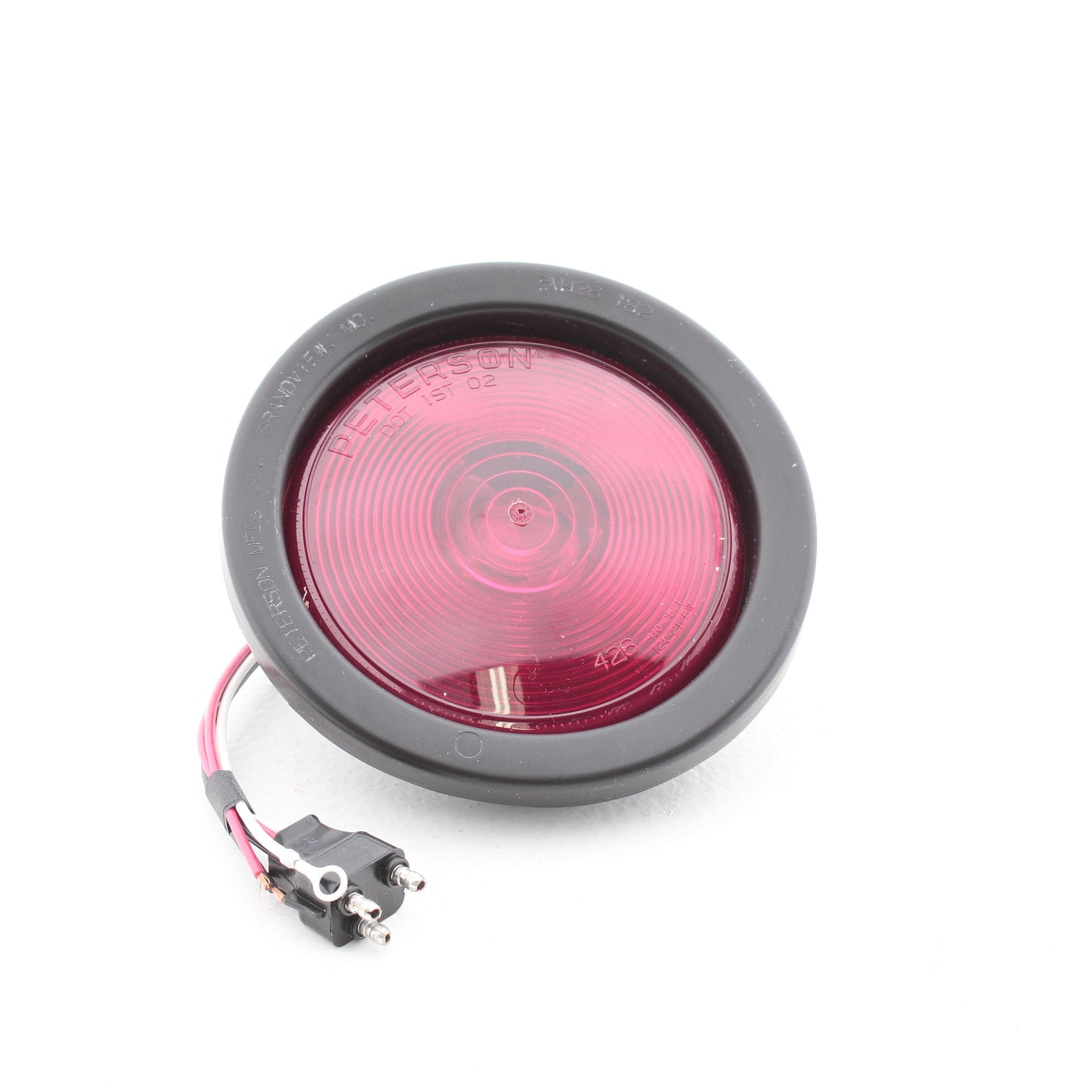 Peterson V426KR Red Round 4.25" Stop Turn Tail Light Sealed Kit for Trailer