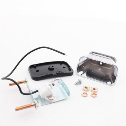 Peterson V436SX Clear License Plate Light Chrome Arm Stud Mount