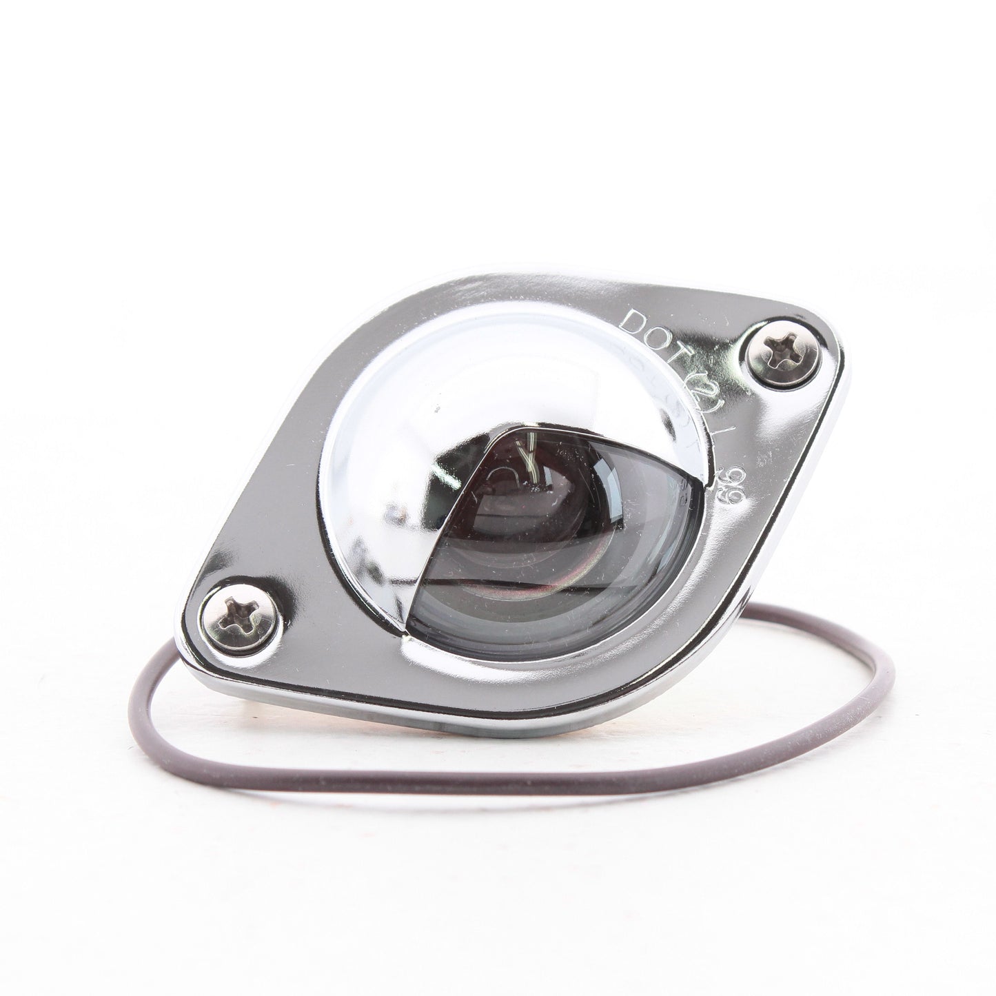 Peterson V437 Chrome License Plate/Utility Light Clear Lens 3-1/16" x 2-1/4"