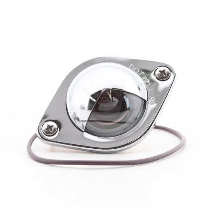 Peterson V437 Chrome License Plate/Utility Light Clear Lens 3-1/16" x 2-1/4"