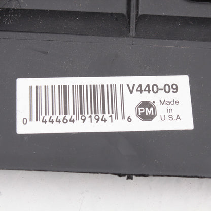 Peterson V44009 Black Plastic License Bracket Universal Stud-Mount Taillight