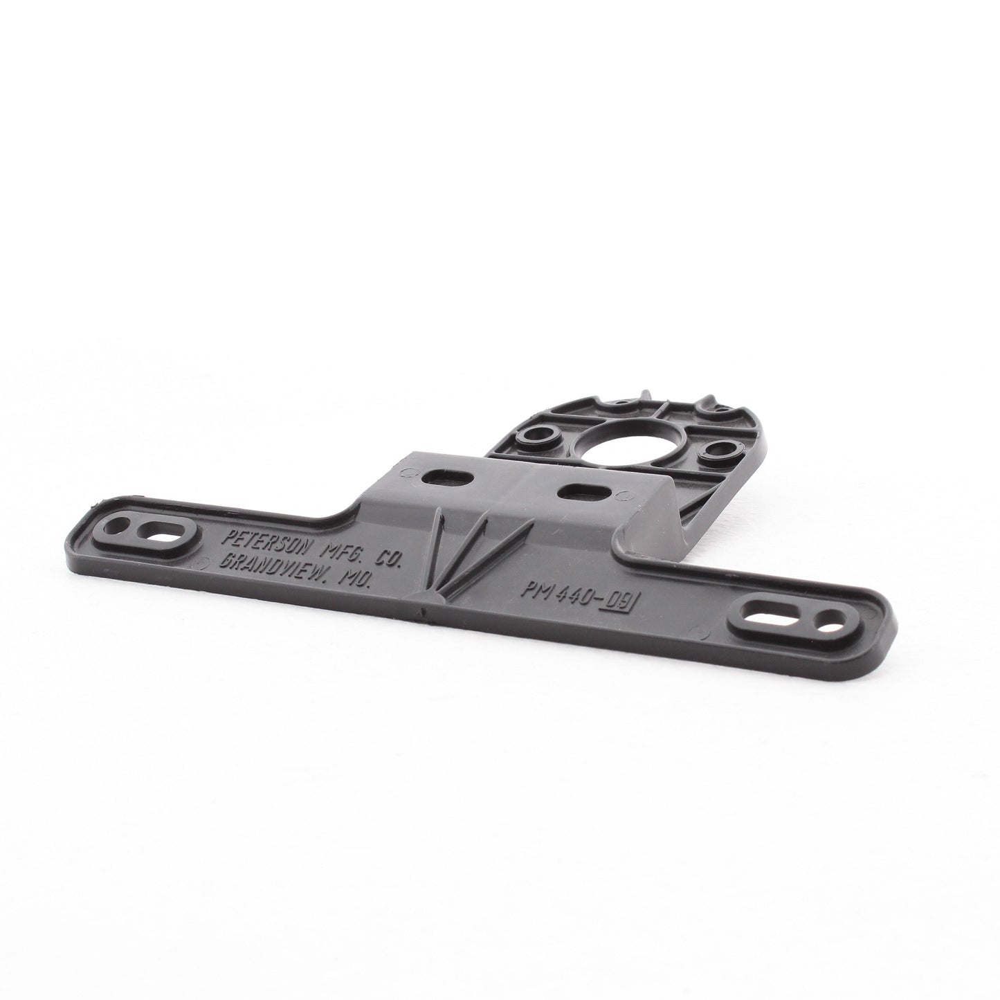 Peterson V44009 Black Plastic License Bracket Universal Stud-Mount Taillight