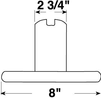 Peterson V44009 Black Plastic License Bracket Universal Stud-Mount Taillight