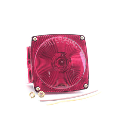 Peterson V440L Red Combo Stop Turn Tail Light w/ License Light 4.5" x 5"