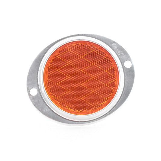 Peterson V472A Amber 4.5 x3.75 Aluminum Oval Reflector Low Profile Rustproof