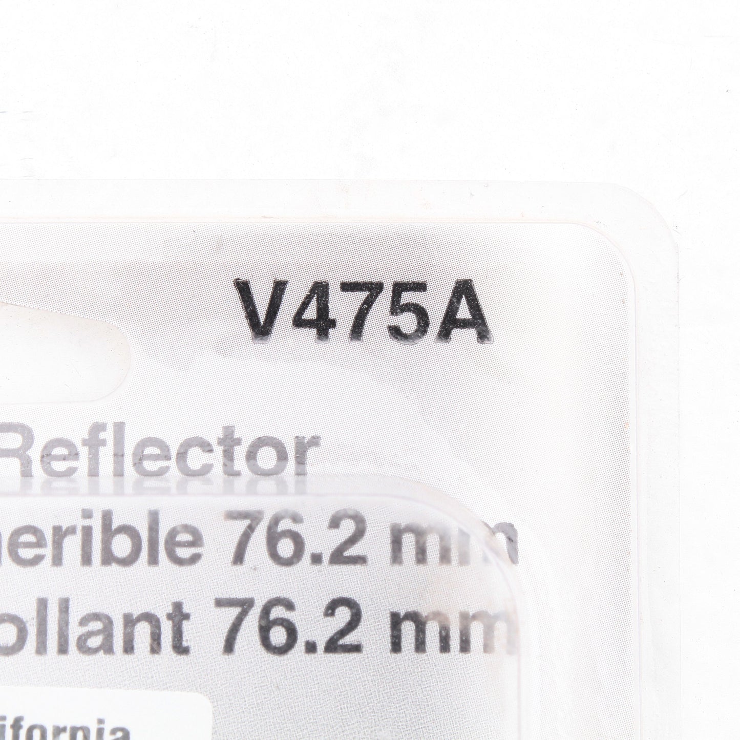 Peterson V475A 3.19" Amber Round Reflector Quick-Mount w/ Adhesive Backing