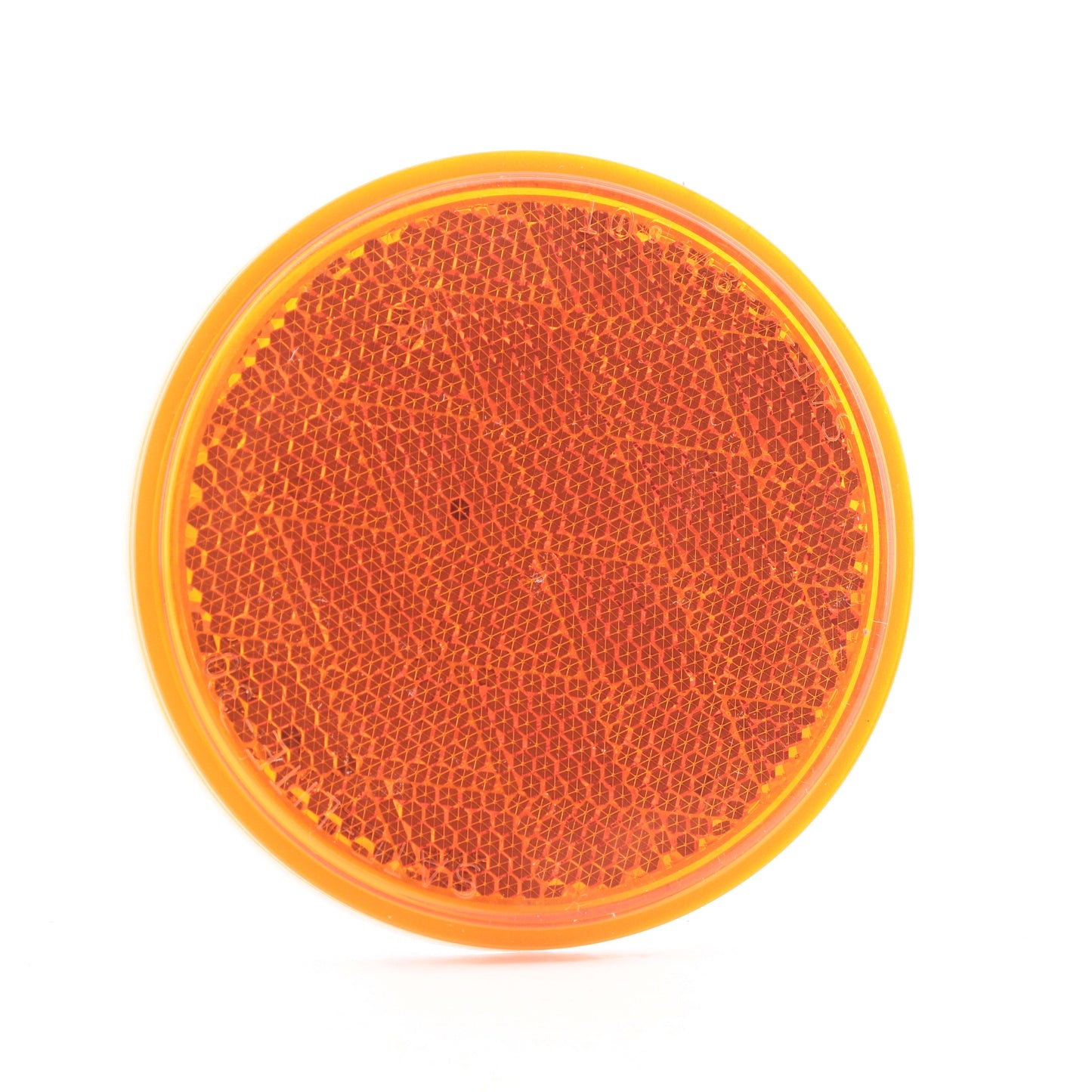 Peterson V475A 3.19" Amber Round Reflector Quick-Mount w/ Adhesive Backing