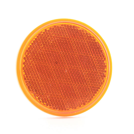 Peterson V475A 3.19" Amber Round Reflector Quick-Mount w/ Adhesive Backing