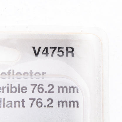 Peterson V475R 3.19" Red Round Quick-Mount Reflector w/ Adhesive Backing