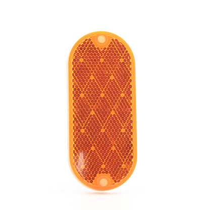 Peterson V480A Amber Oblong Reflector 4.325"x1.875" Adhesive Quick Mount