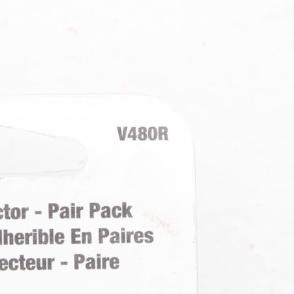 Peterson V480R Red Oblong Reflector 4.325"x1.875" Adhesive Quick Mount