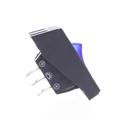Peterson V520-41 15A Black Illuminated Rocker Switch Universal Quartz Halogen