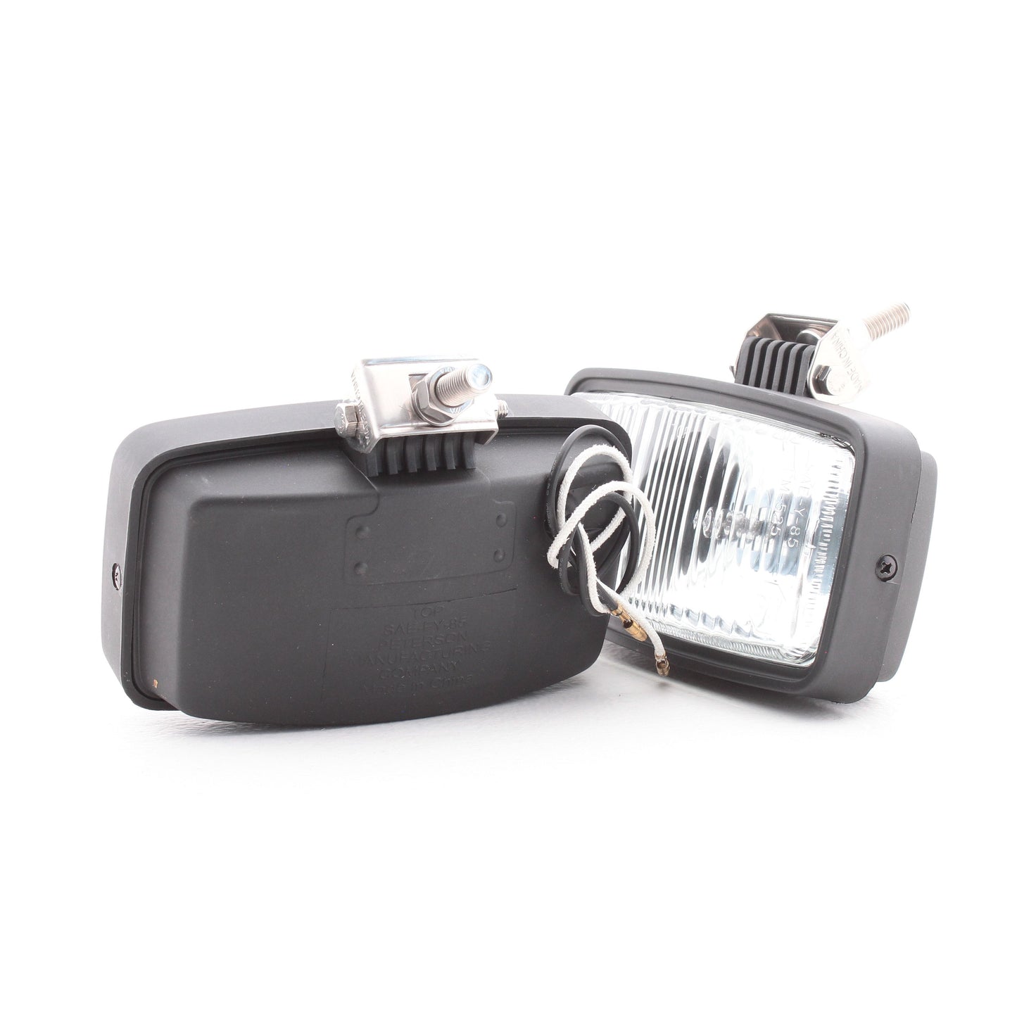 Pair Peterson V525S2 Stainless Steel Bolt 1.5" 55W Halogen Docking Light Kit