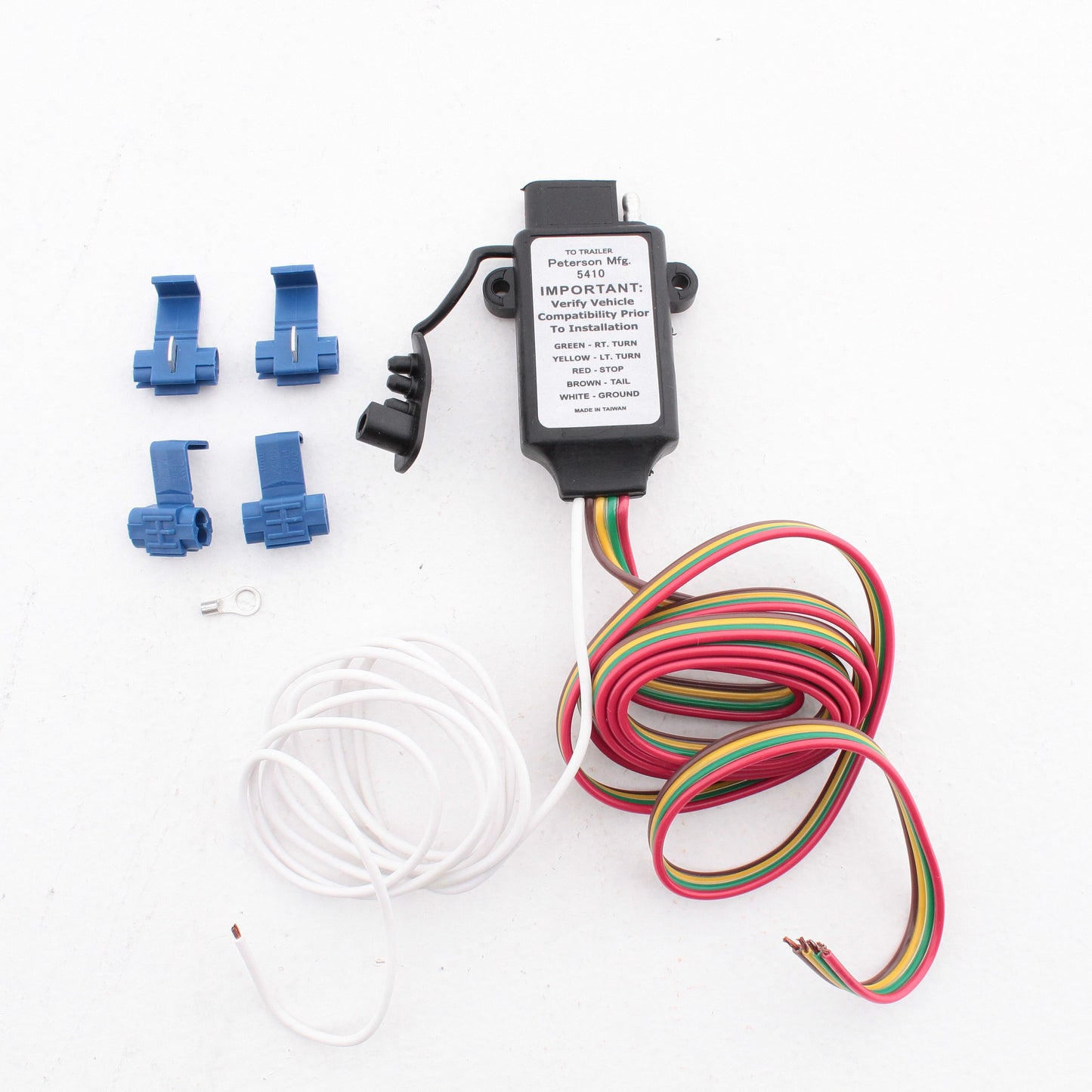 Peterson V5410 Trailer Wagon Tail Light Converter Complete Kit 5-Wire to 4-Wire