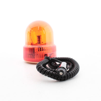 Peterson V771A Amber 5.5" Revolving Beacon Light Magnet Mount 12' Coil Cord Plug