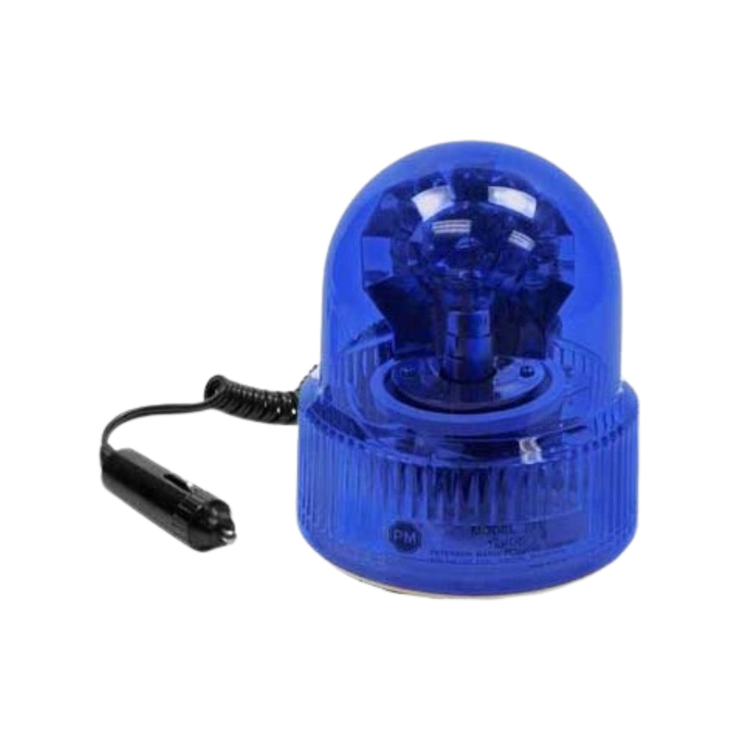 Peterson V771A Blue 5.5" Beacon Light Magnet Mount 12' Coil Cord Plug