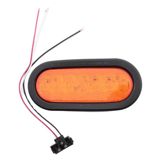 Peterson V821KA-7 6.5" Amber Oval LED Front & Rear Trailer Turn Signal Light