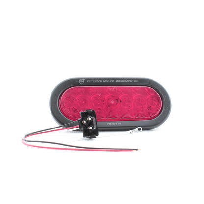 Peterson V821KR-7 LED Red Oval Stop Turn Tail Light Trailer Use