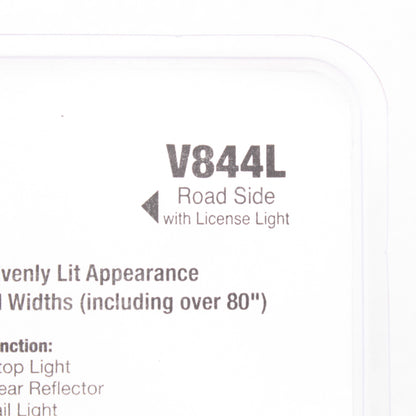 Peterson V844L LED Low Profile Tail Lamp 4.61" Over 80" Wide w/ License