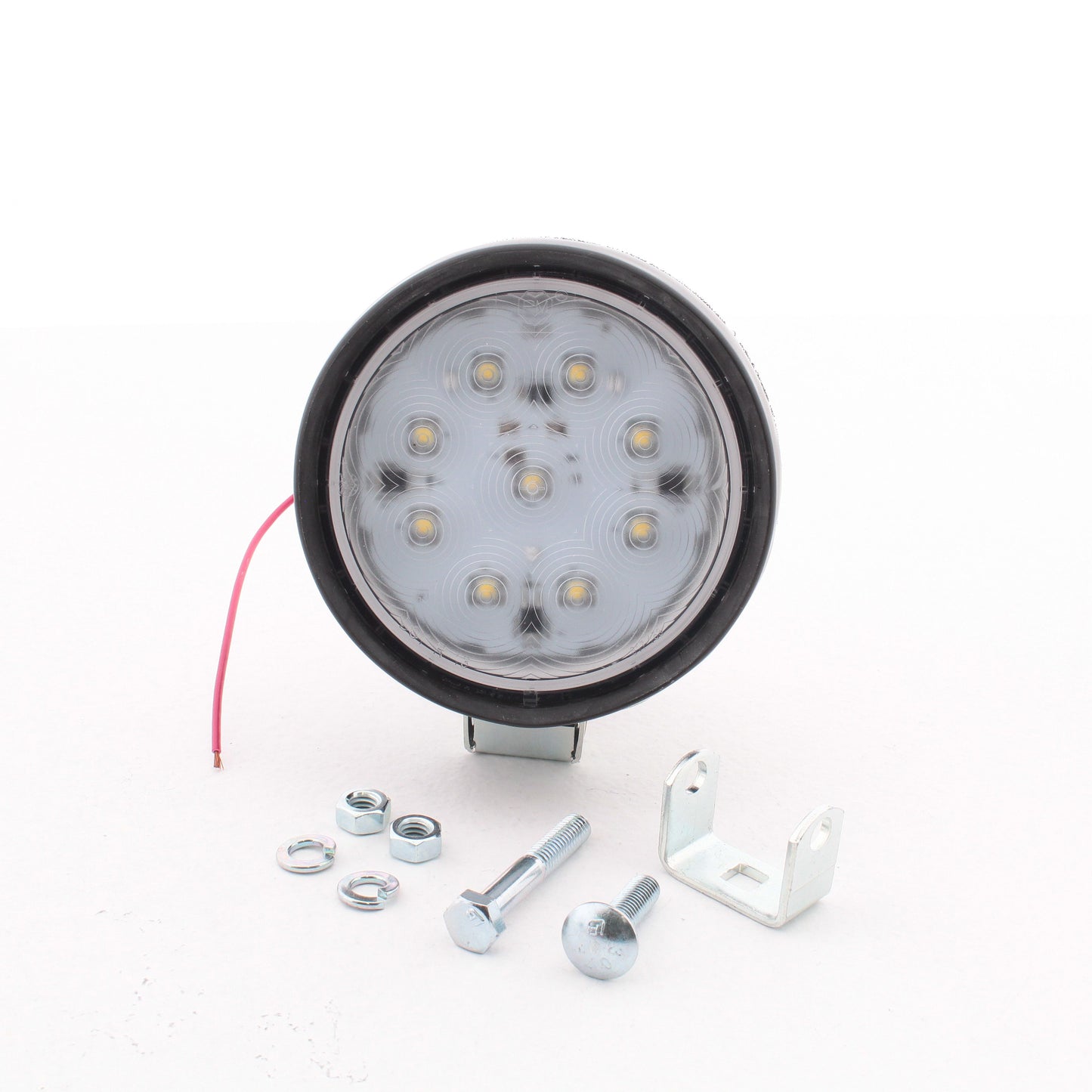 Peterson V908 LumenX 4" Round White LED Work Light Rubber Housing Trailer