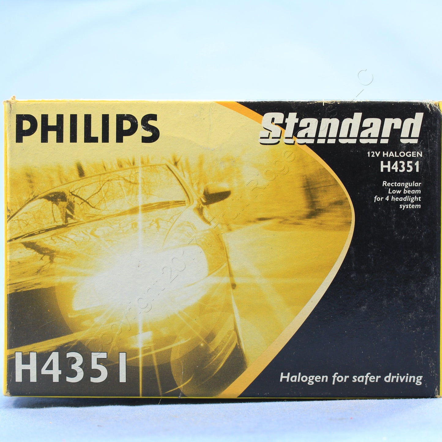 2 Philips Rectangle Halogen Headlamps C-8 12V 55W Low Beam fits 93-97 Camaro
