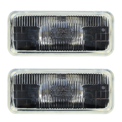 2 Philips Rectangle Halogen Headlamps C-8 12V 55W Low Beam fits 93-97 Camaro