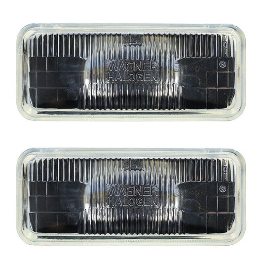 2 Philips Rectangle Halogen Headlamps C-8 12V 55W Low Beam fits 93-97 Camaro