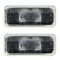 2 Philips Rectangle Halogen Headlamps C-8 12V 55W Low Beam fits 93-97 Camaro
