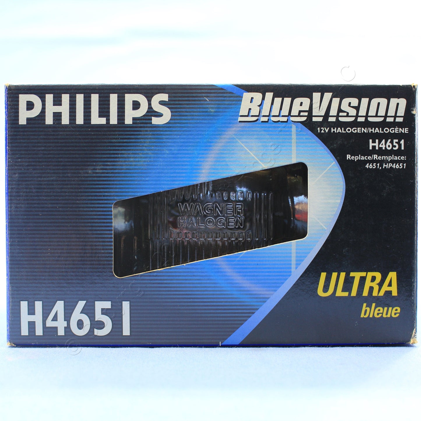 Philips H4651BV BlueVision Halogen Headlamp C6 12V 50W High Beam for Mustang