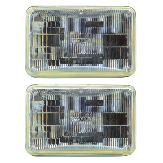 2 Philips H4656 Halogen Headlamps fits C-6 12V 35W High Low Beam 75-86 DeVille