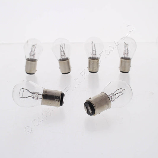 6pcs Philips Double Contact Miniature Incandescent Replacement 8.26W Bulbs 1157