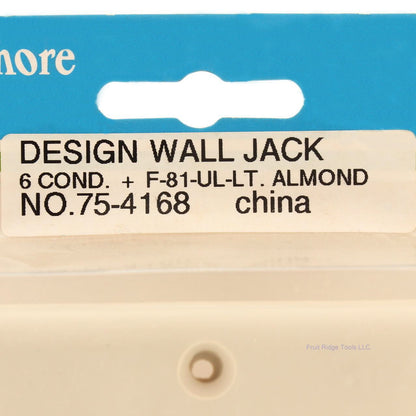 Philmore  75-4168 Light Almond Designer Jack Wall Plate