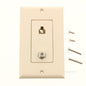Philmore  75-4168 Light Almond Designer Jack Wall Plate