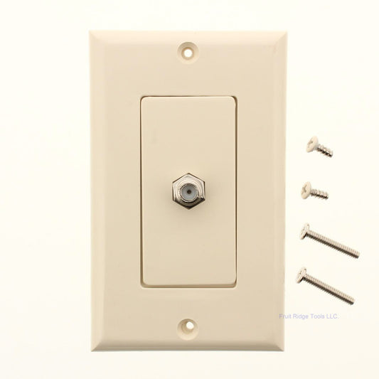 Philmore 75-4418 Light Almond Designer Jack Wall Plate