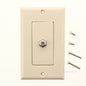 Philmore 75-4418 Light Almond Designer Jack Wall Plate