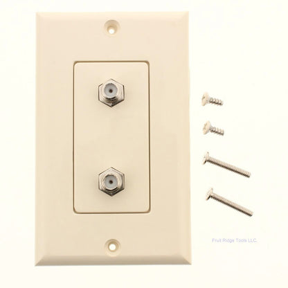 Philmore 75-4428 Light Almond Designer Jack Wall Plate