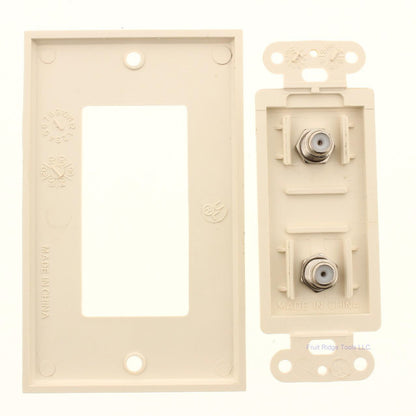Philmore 75-4428 Light Almond Designer Jack Wall Plate