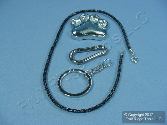 Pilot KC-135Z Cat Dog Mountain Lion Paw Jewel Pendant Key Chain for Rear Mirror