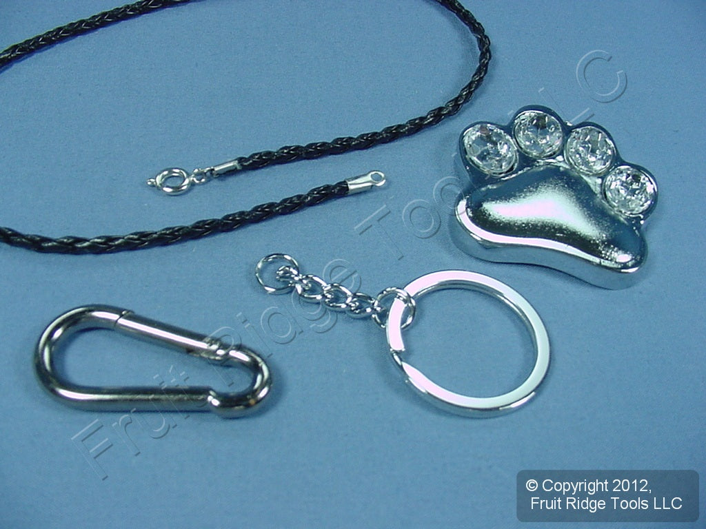 Pilot KC-135Z Cat Dog Mountain Lion Paw Jewel Pendant Key Chain for Rear Mirror