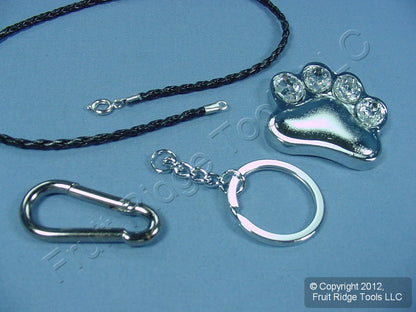 Pilot KC-135Z Cat Dog Mountain Lion Paw Jewel Pendant Key Chain for Rear Mirror