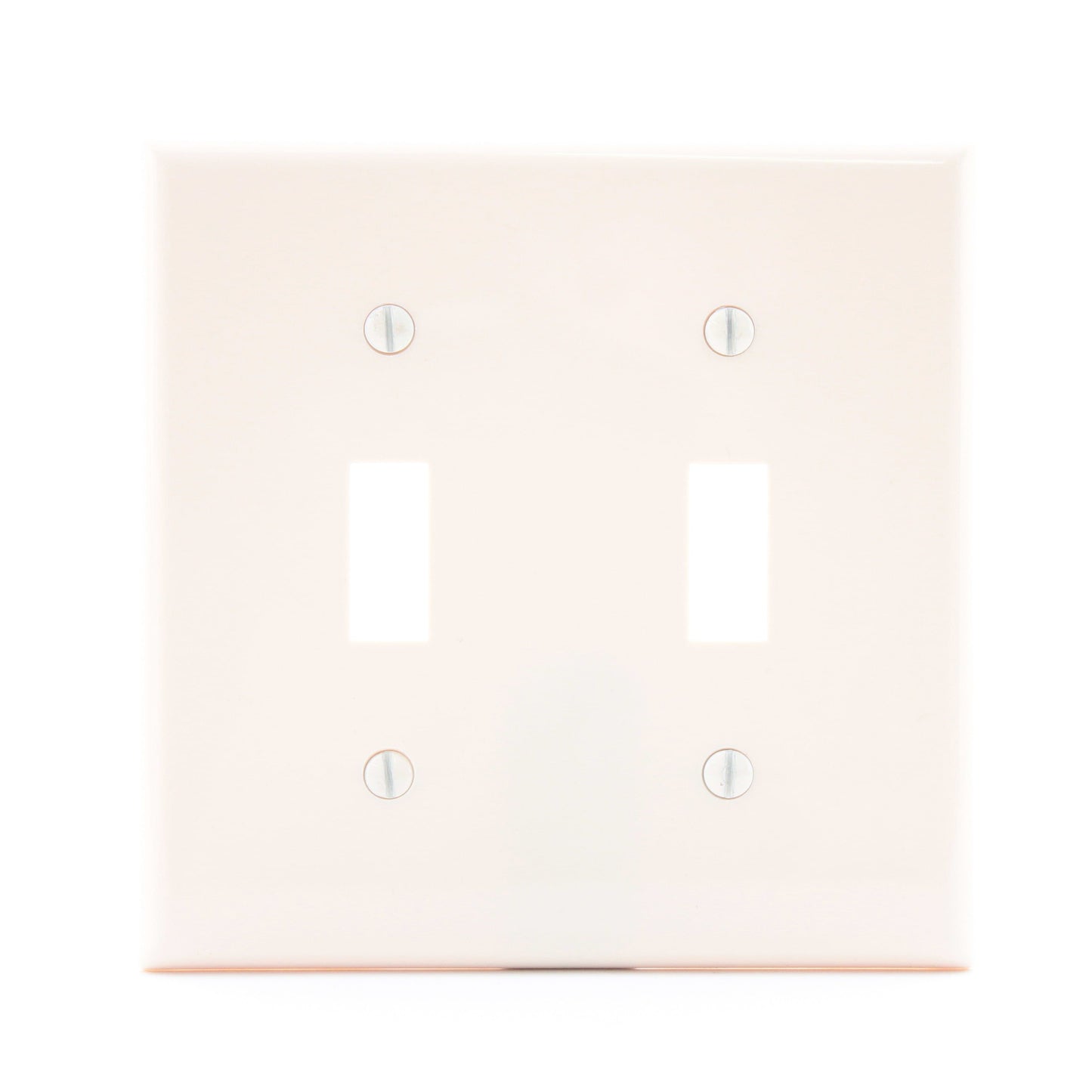 Preferred Industries H1002-ALM Almond 2-Gang Toggle Switch Nylon Wallplate Cover