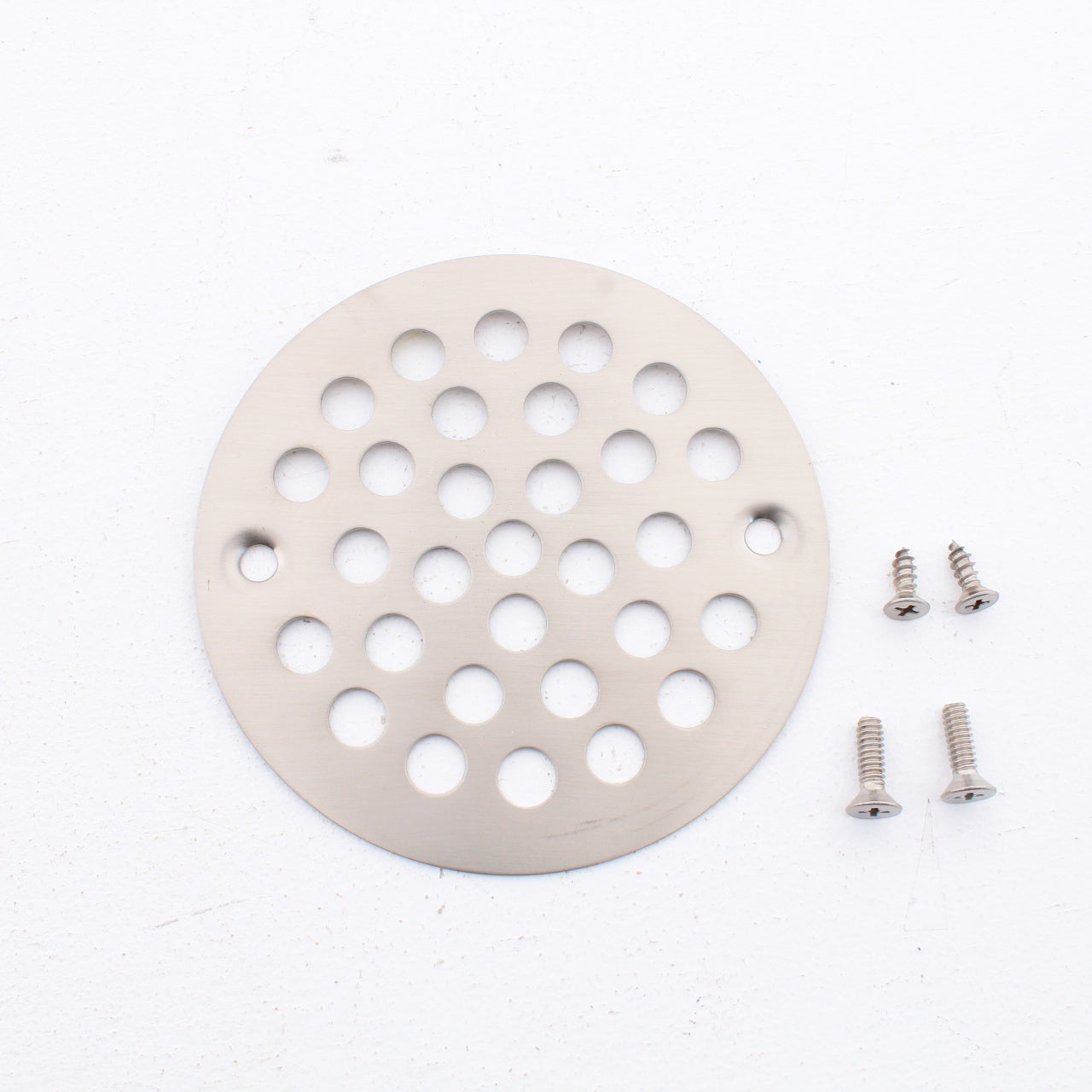 Jones Stephens PlumBest Brushed Nickel Shower Drain Replacement Strainer
