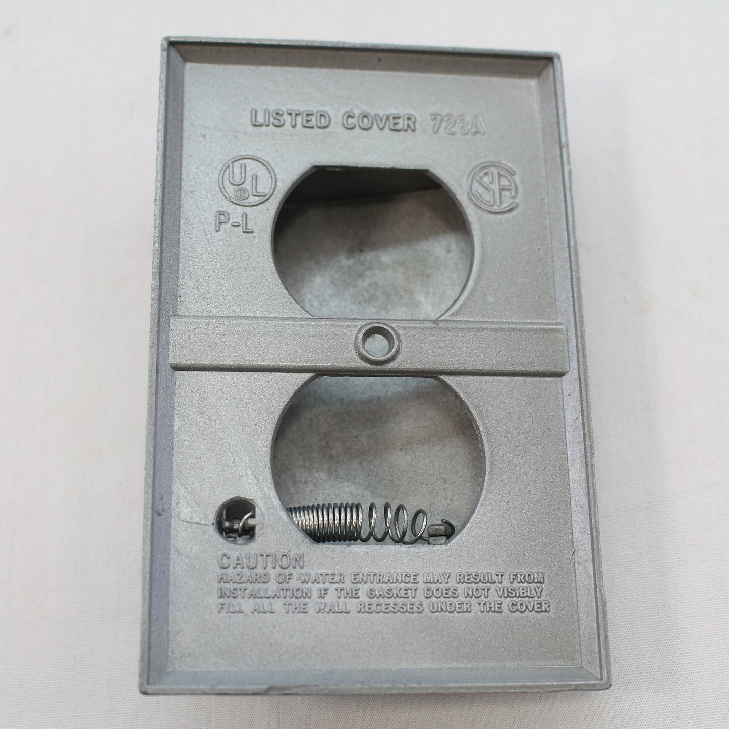 Perfect-Line WRH-80C Duplex Outlet Cover with Gasket, Weatherproof, Die Cast